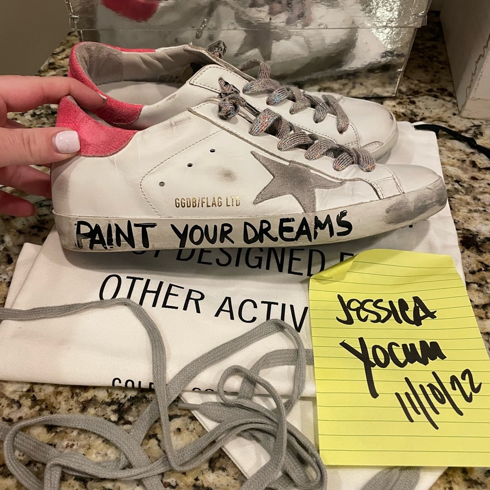 Authentic Golden Goose “paint your dreams” size 38